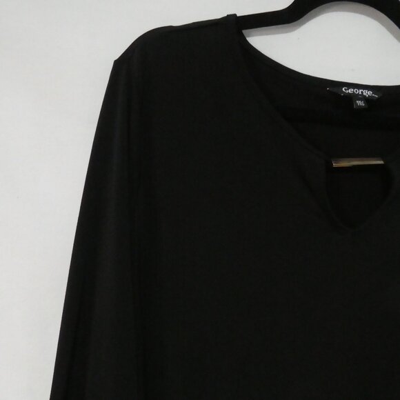 GEORGE | XXL | Elegant Black Blouse With Charm Detail - Picture 3 of 15